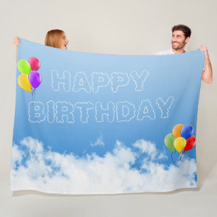 HAPPY BIRTHDAY FLEECE BLANKET