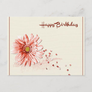 Happy Birthday Flora Personalize Destiny Destiny'S Postcard
