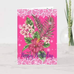 Happy Birthday Floral Card