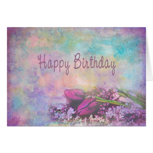 Happy Birthday - Floral Elegance Card