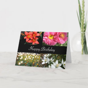 Happy Birthday Flowers 2 Card