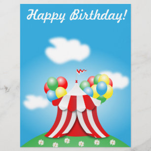 Happy birthday flyer