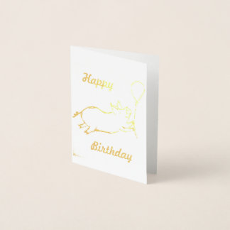 Happy Birthday Flying Pig Card