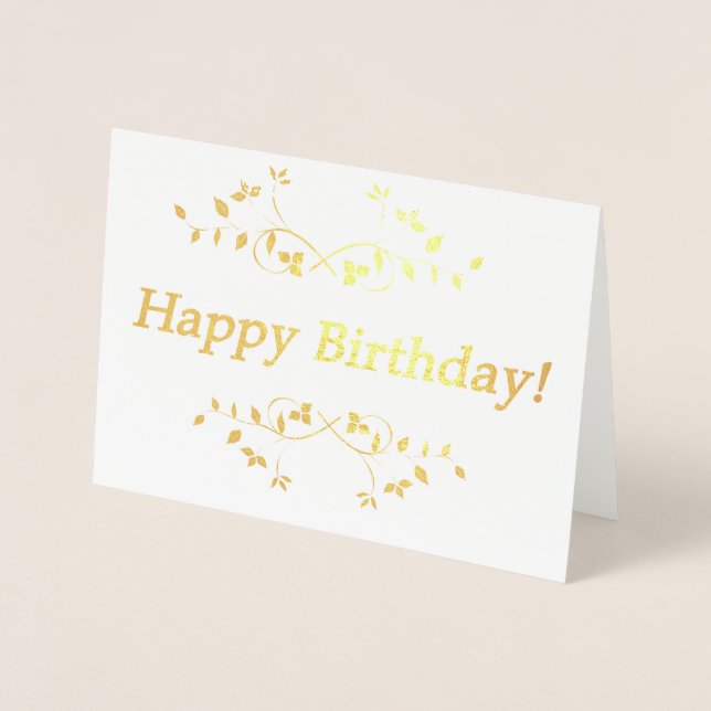 Happy Birthday! Foil Card (Front)