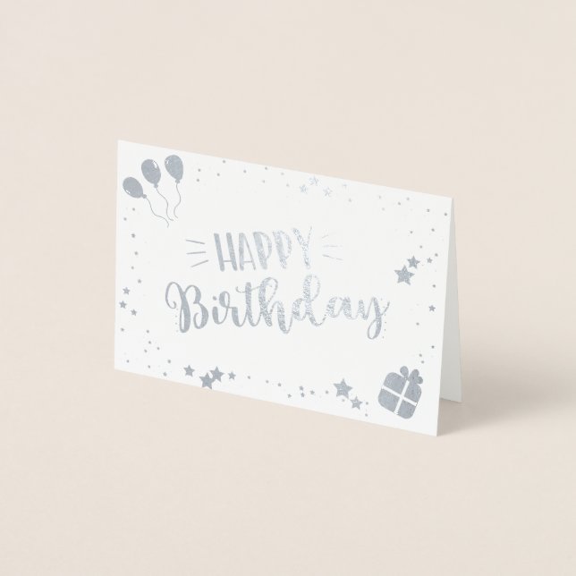Happy Birthday Foil Card (Front)