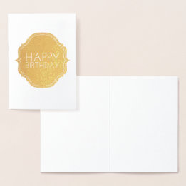 Happy Birthday Foil Card