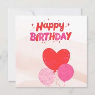 Happy Birthday Folded Greeting Card
