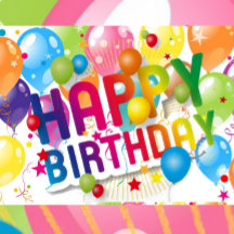 Happy Birthday Folded Greeting Card