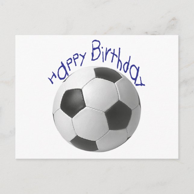 Happy Birthday Football  Gifts Postcard (Front)