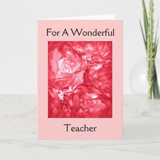 Happy Birthday - For A Teacher Card (Front)