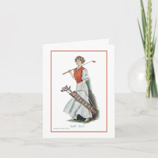Happy Birthday for a Woman Golfer Card
