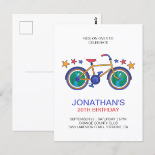Happy Birthday For Cyclist Customize Postcard