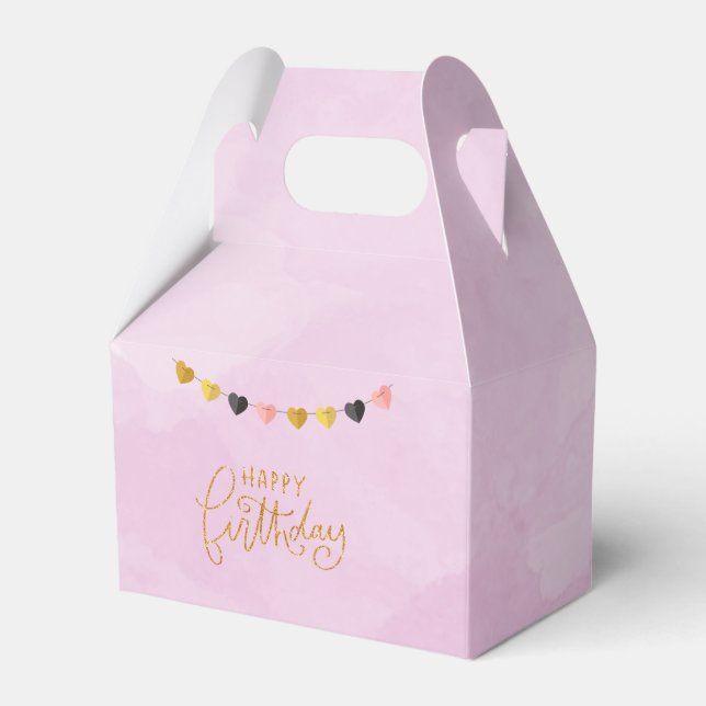 Happy Birthday for Her Favor Box (Front Side)