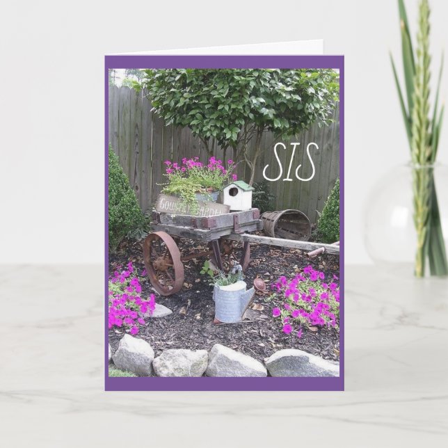 **HAPPY BIRTHDAY FOR MY **SPECIAL SISTER** CARD (Front)