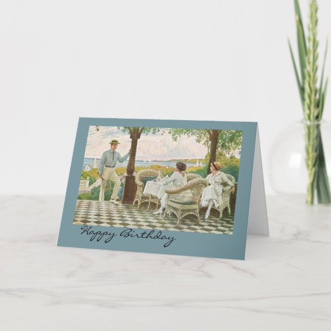 Happy Birthday for Tennis Lovers Card (Front)