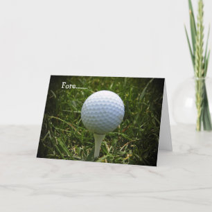 Happy Birthday for the Lady Golfers! Card