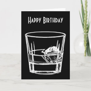 Happy Birthday for Whisky Lovers Card