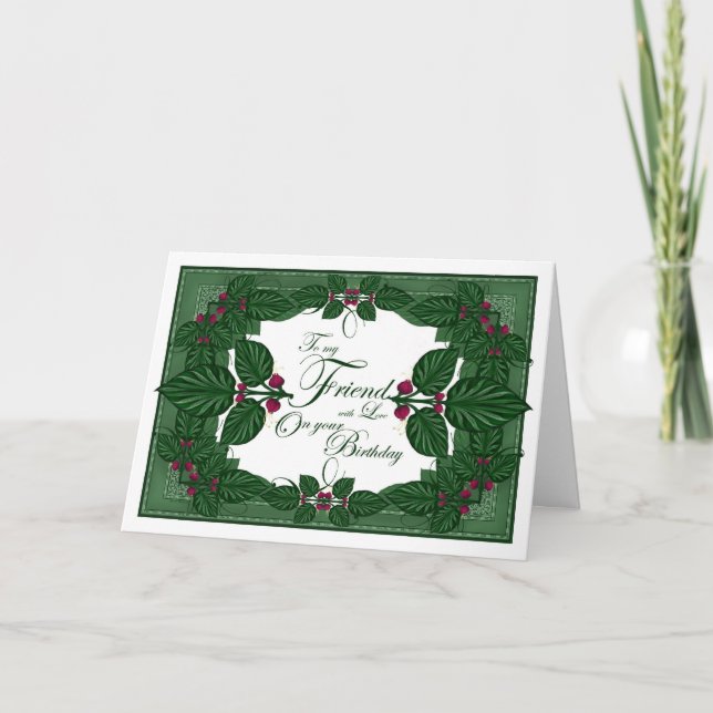 Happy Birthday Friend Card (Front)