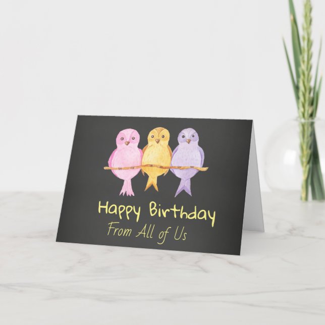 Happy Birthday from all of Us Card (Front)