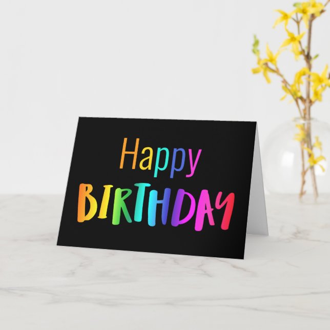 Happy Birthday From All Of Us Cool Birthday Card (Yellow Flower)