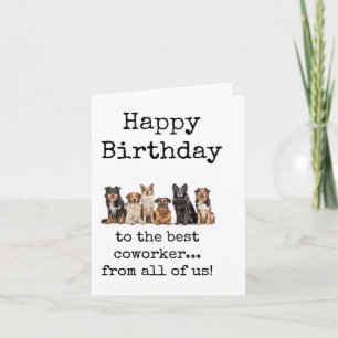 Happy Birthday From All of Us, Coworker Card