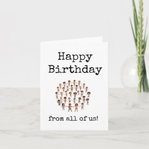 Happy Birthday, From All of Us, Downloadable Card