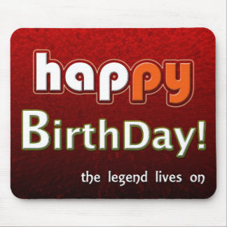 Happy Birthday From All Of Us Red Mouse Pad