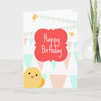 Happy Birthday From All Us Chicks Card