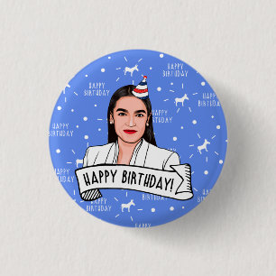 Happy Birthday from AOC 1 Inch Round Button