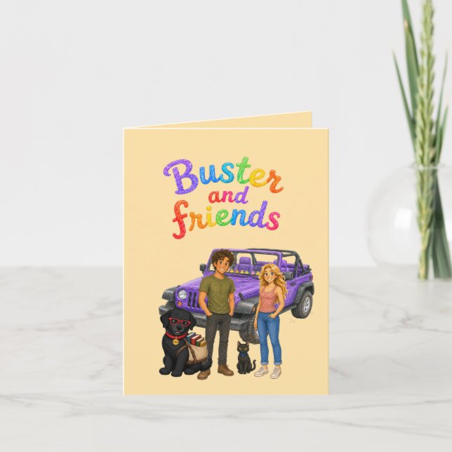 Happy Birthday from Buster Card (Front)