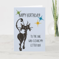 Happy Birthday From Cat Funny Cute Humour