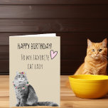 Happy Birthday From Cat Lady Mom Pretty Card<br><div class="desc">This design was created though digital art. It may be personalized in the area provide or customizing by choosing the click to customize further option and changing the name, initials or words. You may also change the text colour and style or delete the text for an image only design. Contact...</div>