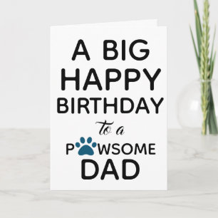 Happy Birthday from Dog - Funny Dog Dad Card