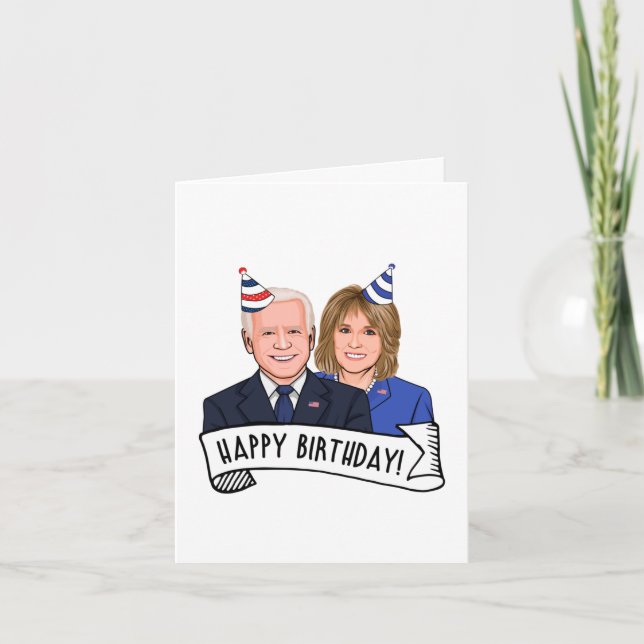 Happy Birthday From Joe and Jill Biden Card (Front)