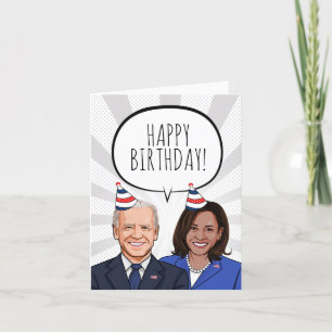 Happy Birthday from Joe & Kamala Card