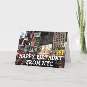 Happy Birthday from NYC Humourous Card