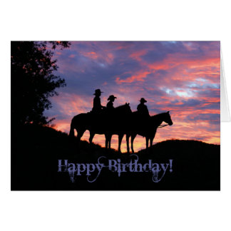 Country Western Birthday Cards, Country Western Birthday Greeting Cards