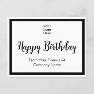 Happy Birthday From Your Friends At Business  Postcard