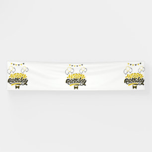 Happy Birthday Fun 2.5x12 Vinyl Banner