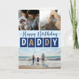 Happy Birthday Fun Daddy 5 Photo Card
