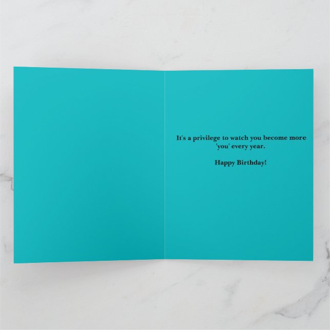 Happy Birthday Funfetti Card (Inside)