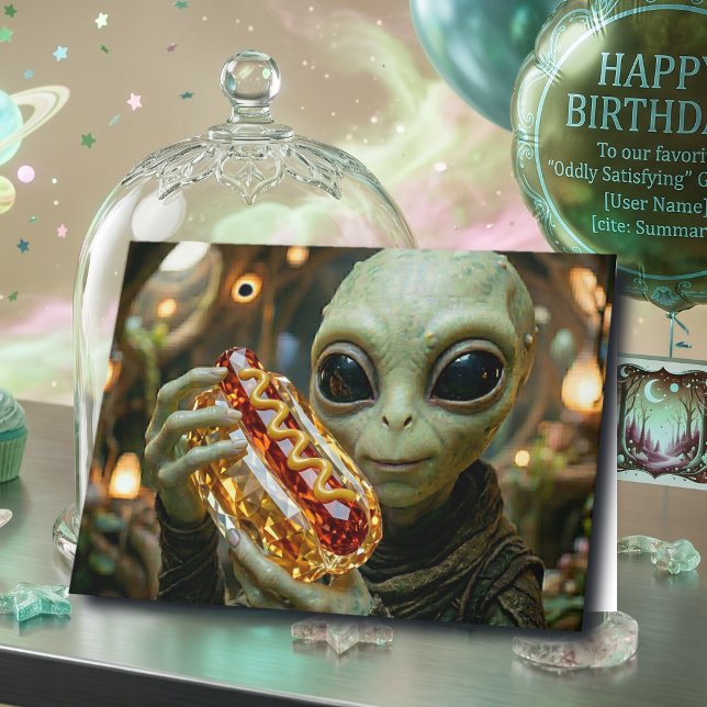 Happy Birthday | Funny Alien Pun Card (Creator Uploaded)
