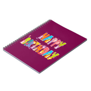Happy Birthday Funny Cat Lover Bday Celebration Notebook