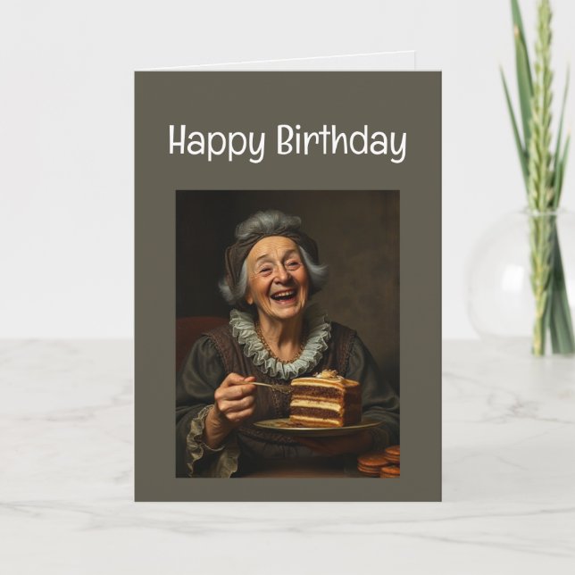 Happy Birthday Funny Lie about your age Card (Front)