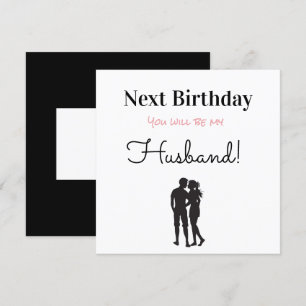 Happy Birthday Future Husband Holiday Card
