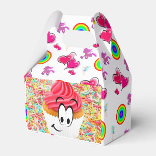 Happy Birthday Gable Favour Box Cupcake