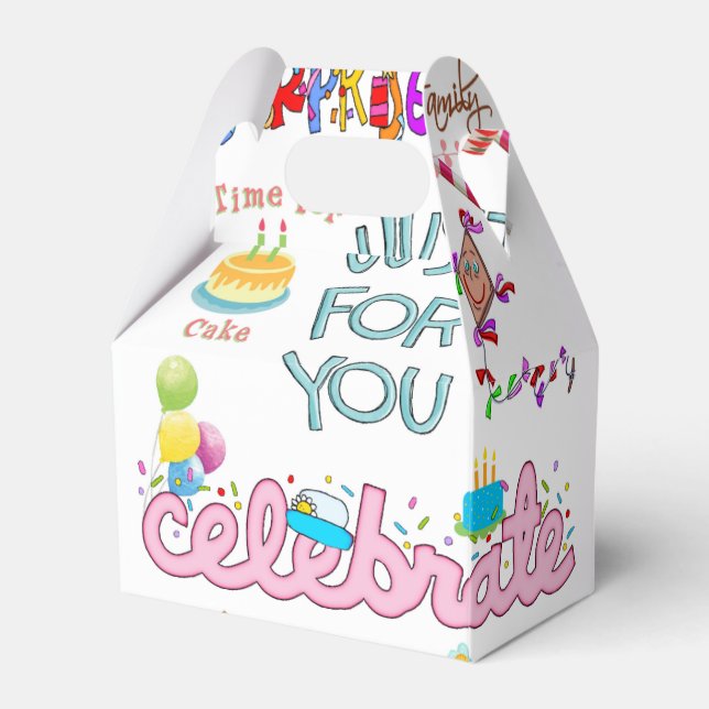 Happy Birthday Gable Favour Box Friends Family  (Front Side)