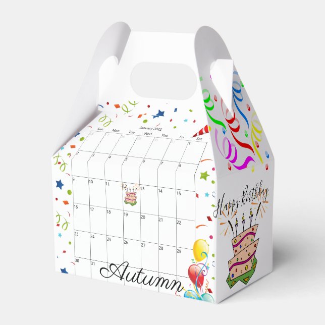 Happy Birthday Gable Favour Box January 2022 (Front Side)