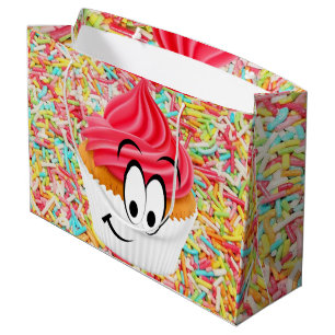 Happy Birthday Gift Bag Cupcake