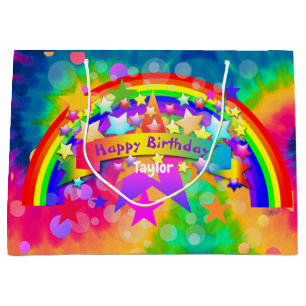 Happy Birthday Gift Bag Rainbow HAMbyWG